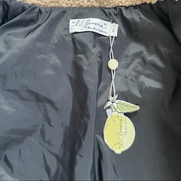 NWT For Love & Lemons Teddy Bear Plaid Coat - 3T - Picture 3 of 6